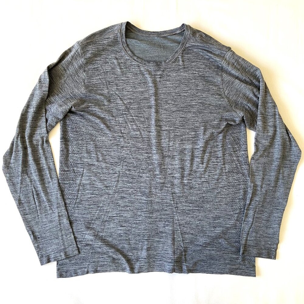 Lululemon Men's Metal Vent Breathe Long Sleeve Gray Size XL